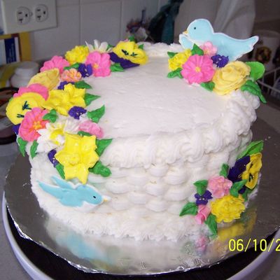 Course 2 Basketweave Cake
