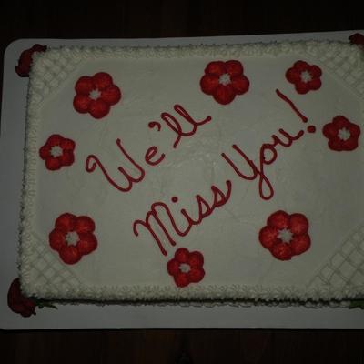 "moving On" Cake