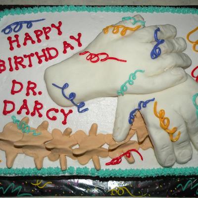 Chiropractor's Birthday Cake
