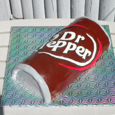 Dr. Pepper Can Cake