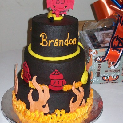 Birthday Cake For A Firefighter