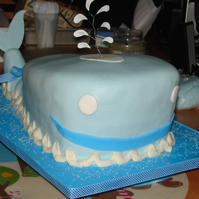 Baby Shower Whale Cake!