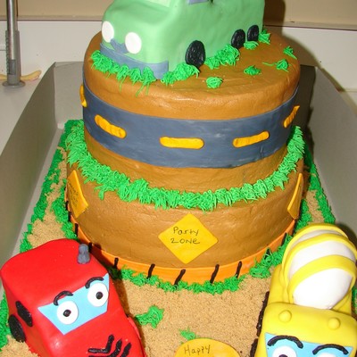 Construction Zone Cake