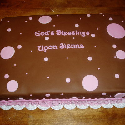 Baptism Polka Dots And Ruffles