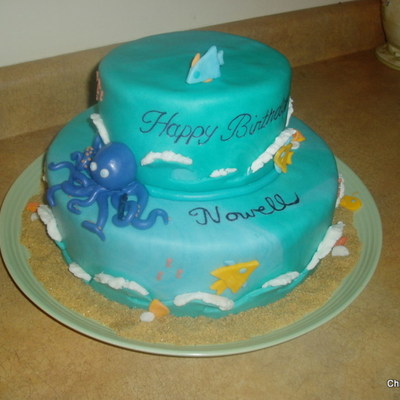 Octopus Birthday Cake