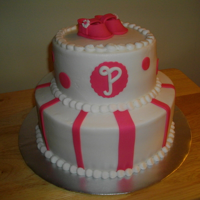 Baby Shoes Baby Shower Cake