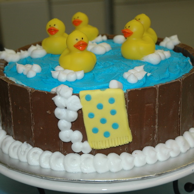 Rubber Duck Baby Shower Cake