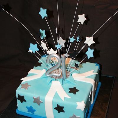 Exploding Star Cake