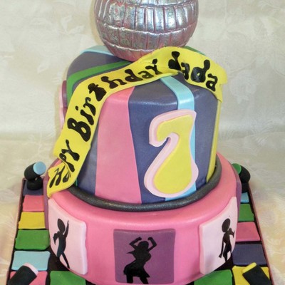 Disco Party Cake