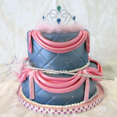 Princess Purple And Pink Cake