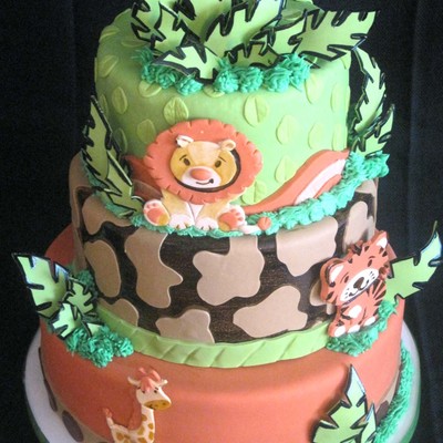 Funfari Shower Cake