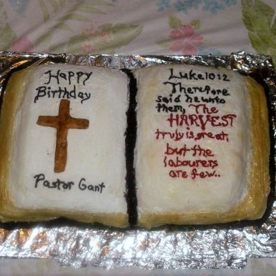 My Pastor's Birthday Cake; Luke 10:2