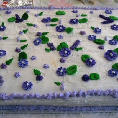 A Cake Full Of Violets