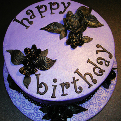 Black & Purple Gumpase Flowers