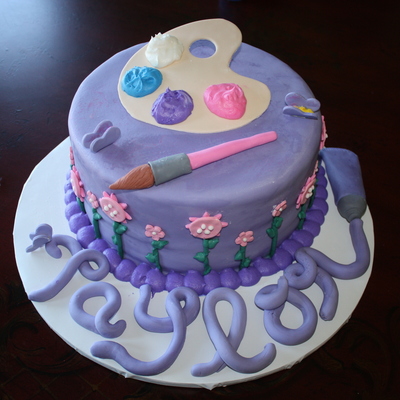 Purplicious Birthday Cake
