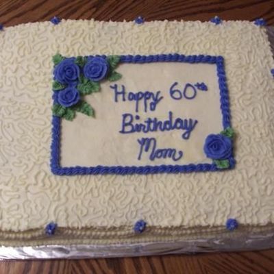 Cornelli Lace Birthday Cake