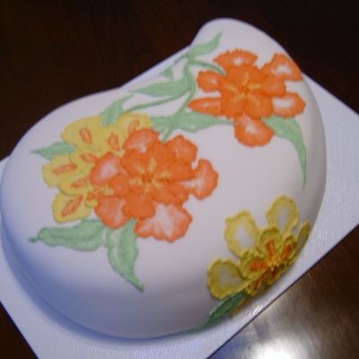 Hibiscus Brush Embroidery