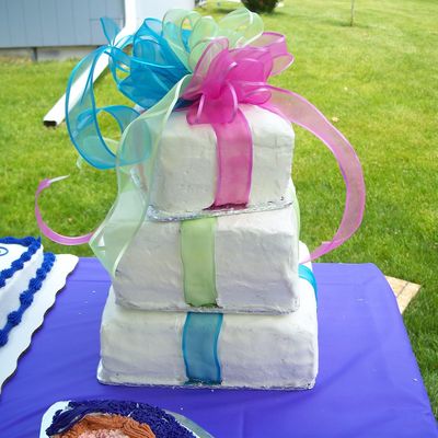 Stacked Presents Cake