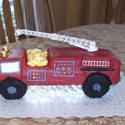 Fire Truck Cake