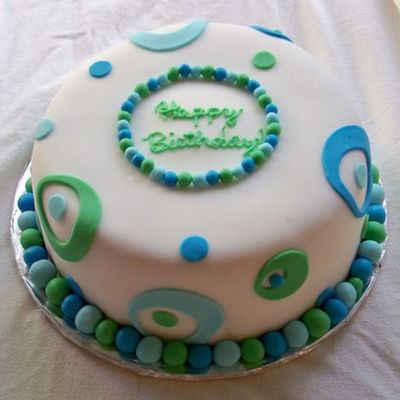 Blue & Green Circles & Balls