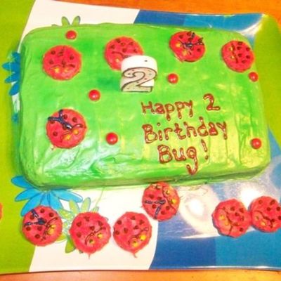 Ladybug Birthday Cake