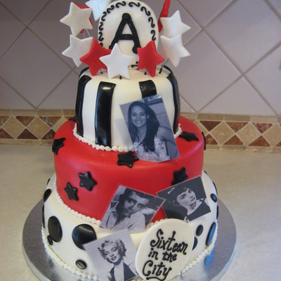 Sweet 16 Birthday Cake