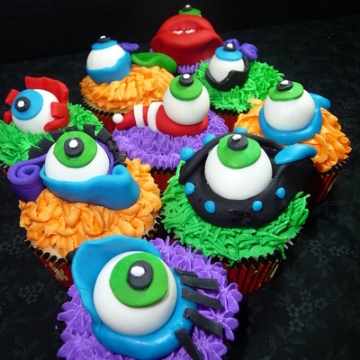 Monster Eye Cupcakes