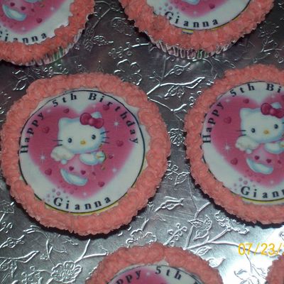 Hello Kitty Cupcake And Cake