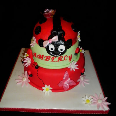 Lady Bug Cake 1St Birthday