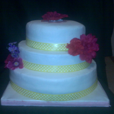 Yellow And Pink Cake
