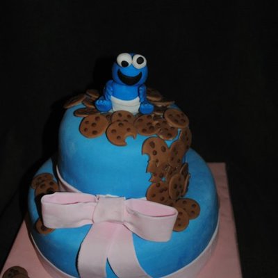 Cookie Monster Cake