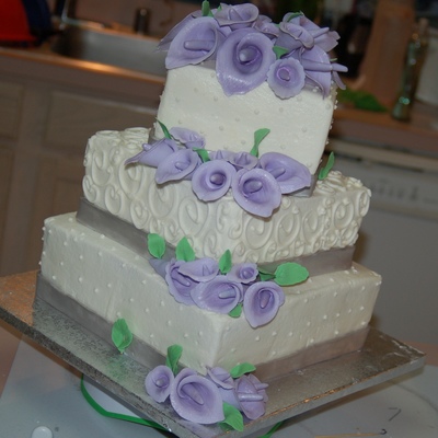 Calla Lily Wedding Cake