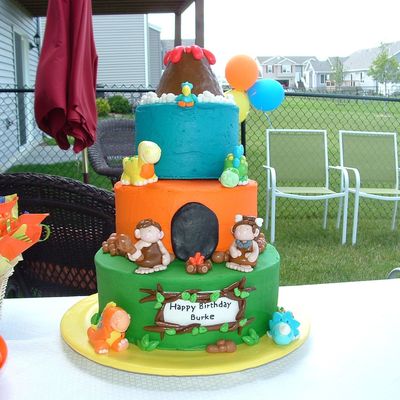 Prehistoric Birthday Cake