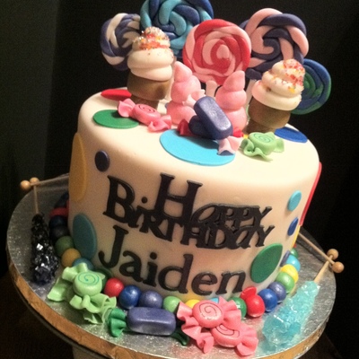 Candy Theme Birthday Cake