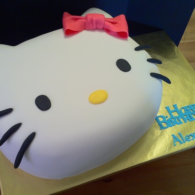 Hello Kitty Shaped Cake