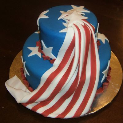 American Flag Cake