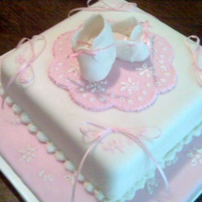 Broderie Anglaise And Booties Plaque