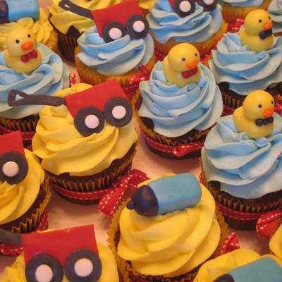 Baby Boy Shower Cupcakes