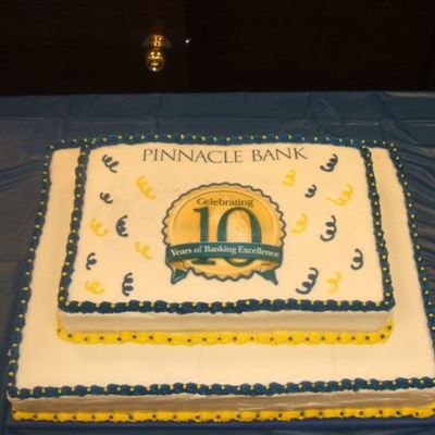 10Th Anniversary Bank Cake