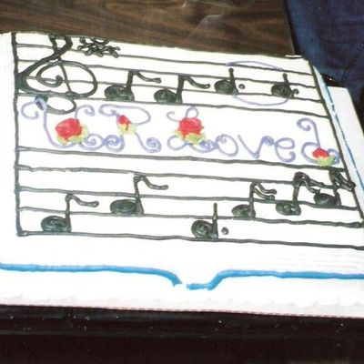Musical Notes Cake