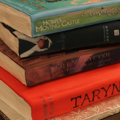 Stack Of Books Cake