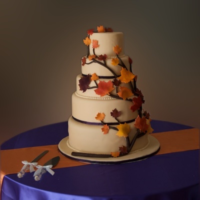 Autumn Branch Wedding Cake