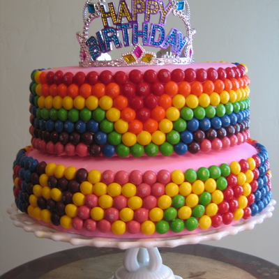 Skittles Candy Cake