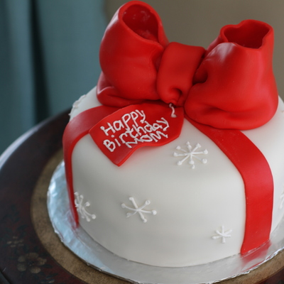 Christmas Birthday Cake