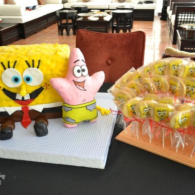 Spongebob Squarepants Cake And Cookie Pops