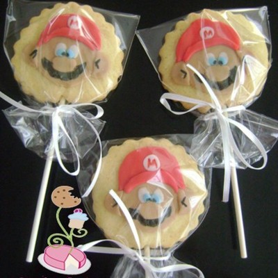 Super Mario Cookie Pops