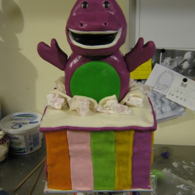 Barney Cake