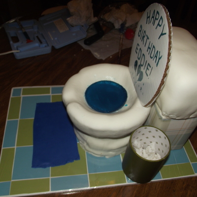 Plumber's Toilet Cake