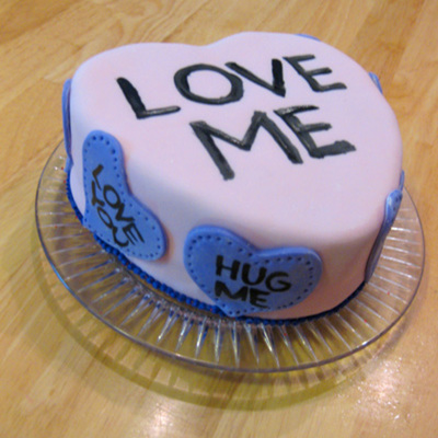 Candy Heart V-Day Cake