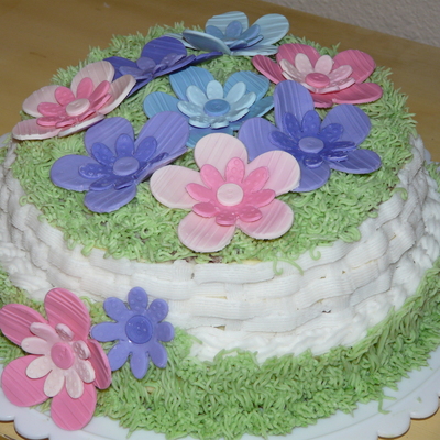 Button Flower Basket